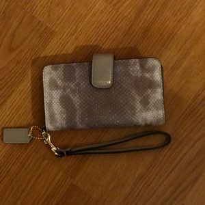 Coach mini wallet wristlet